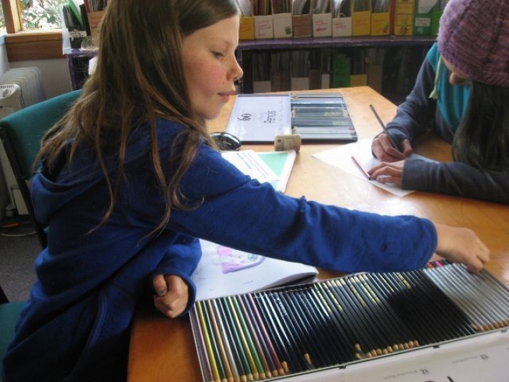 Tamariki School: Drawing and colouring